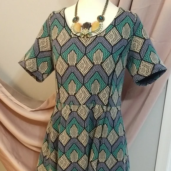 🆕Anthropologie🌷Jacquard A-Line Dress - Picture 5 of 12